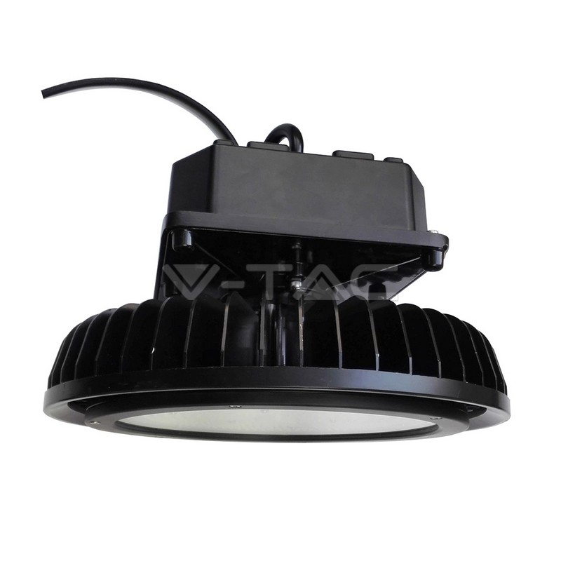 500W LED High Bay Meanwell Dimmable Driver Bianco Nero Corpo Bianco Naturale